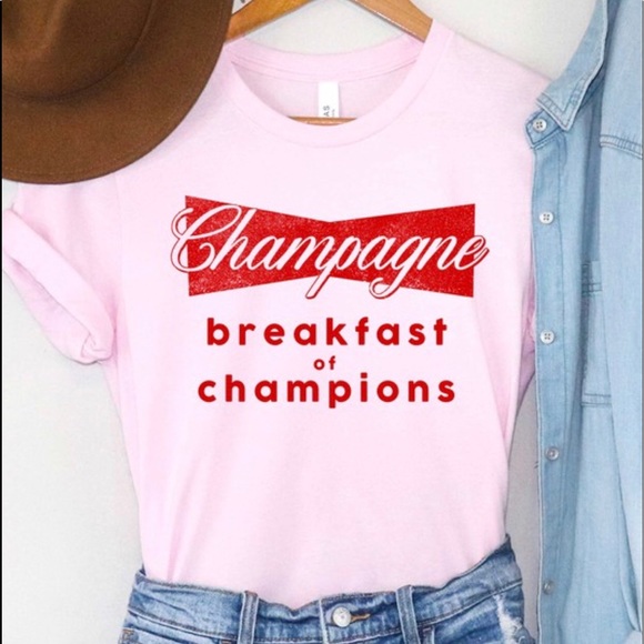 Champagne for breakfast tee - Picture 2 of 3